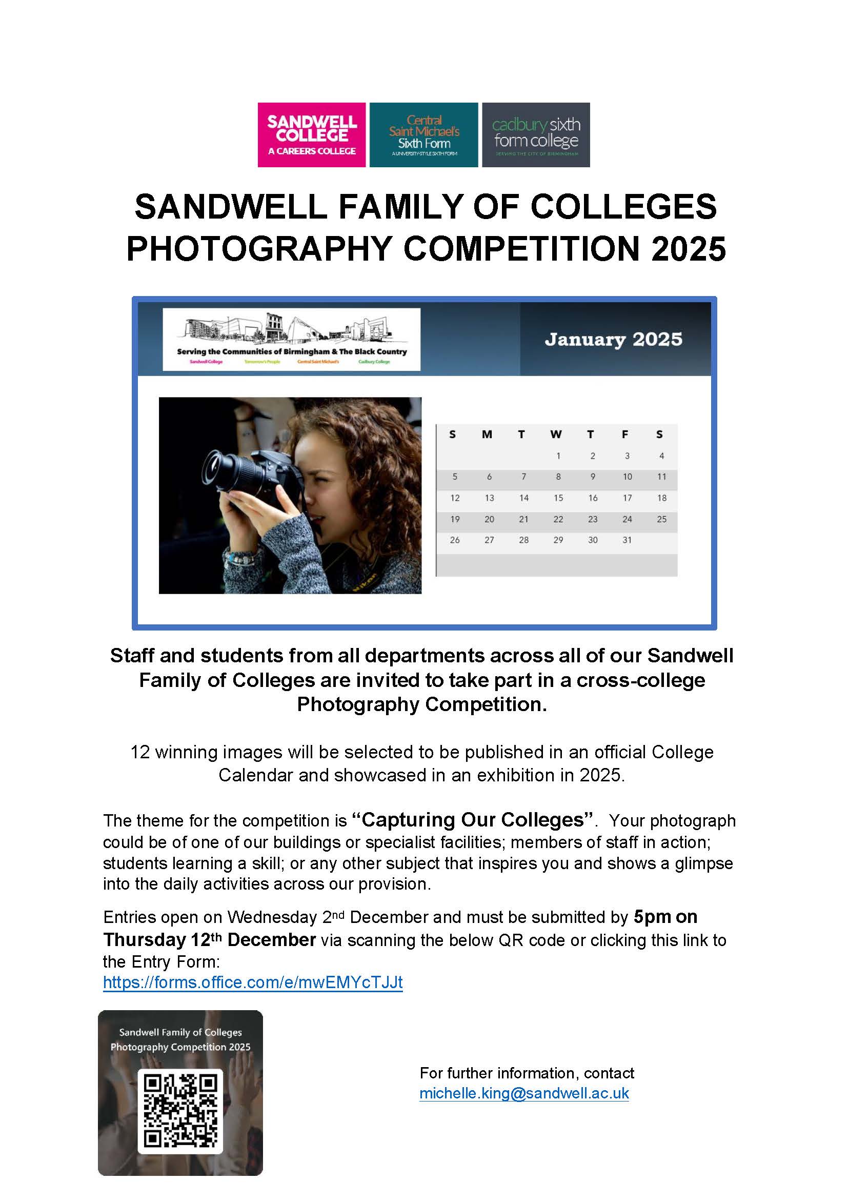 SANDWELL FAMILY OF COLLEGES PHOTOGRAPHY COMPETITION 2025