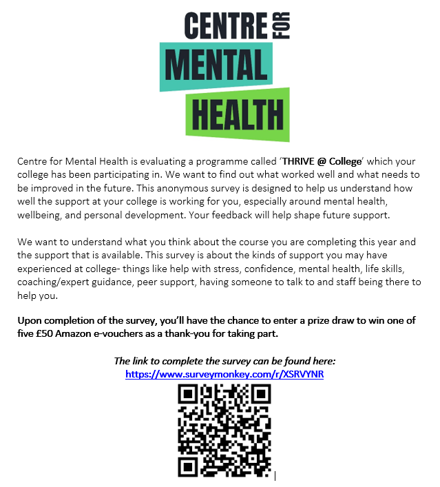 “Thrive @ College” Survey